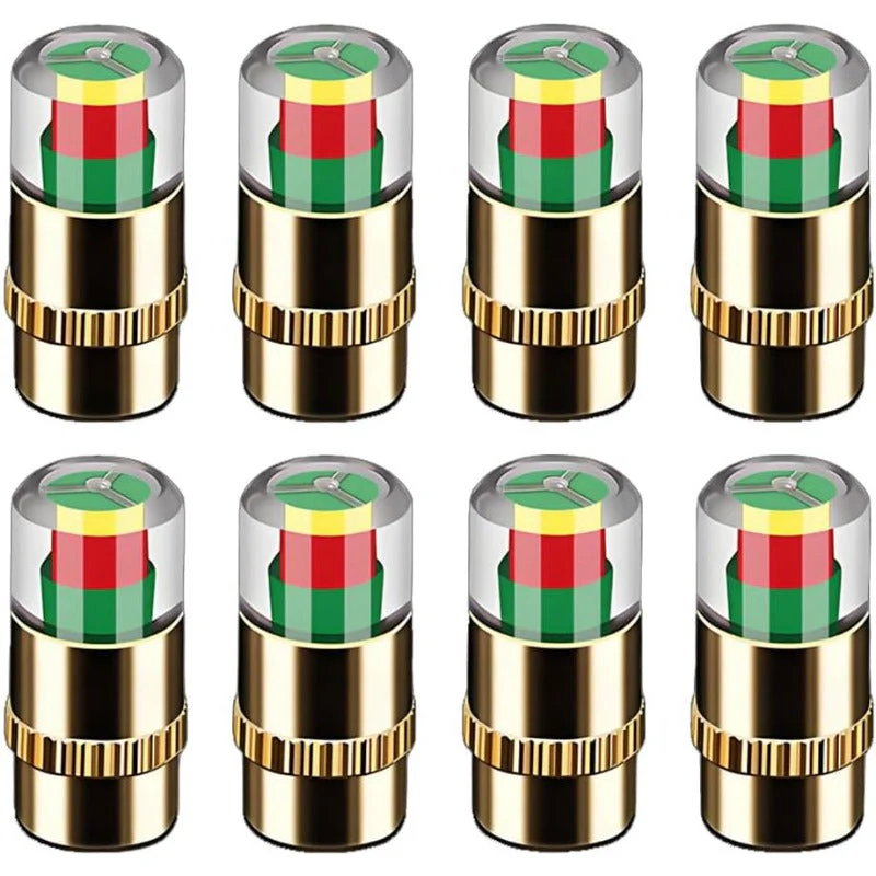 3-Color Tire Pressure Alert Caps