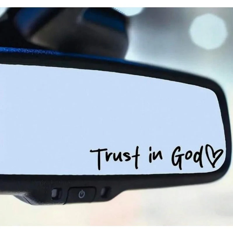 “Trust in God” Rear-View Mirror Decal - Image 17